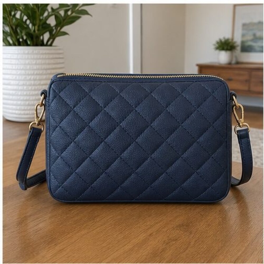 Slate Canvas Crossbody Bag